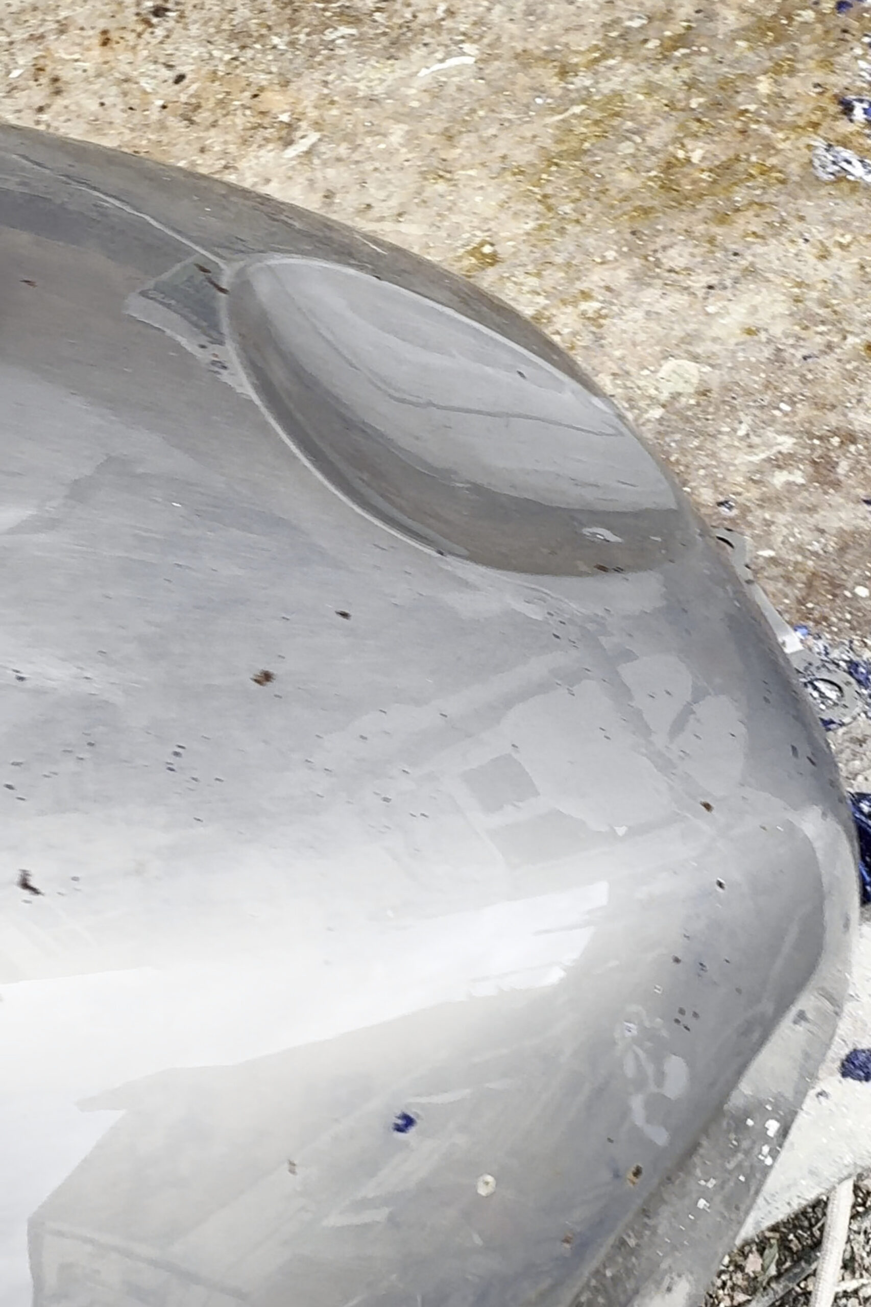 Suzuki GSXR fuel tank stripped ready for repair
