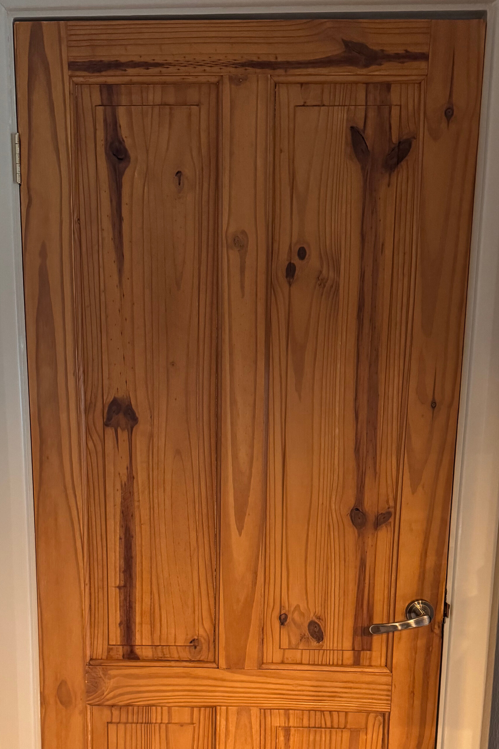 Pine door grain after stripping