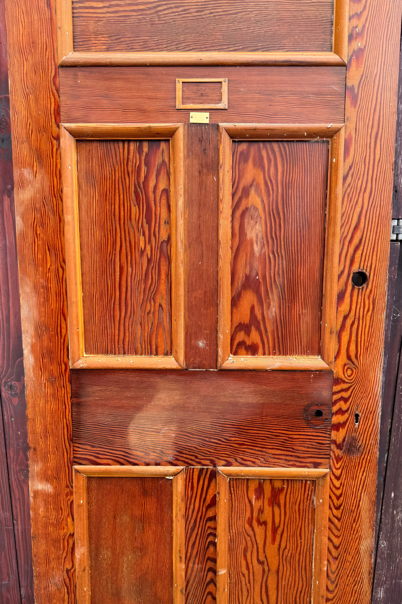 Door after paint stripping
