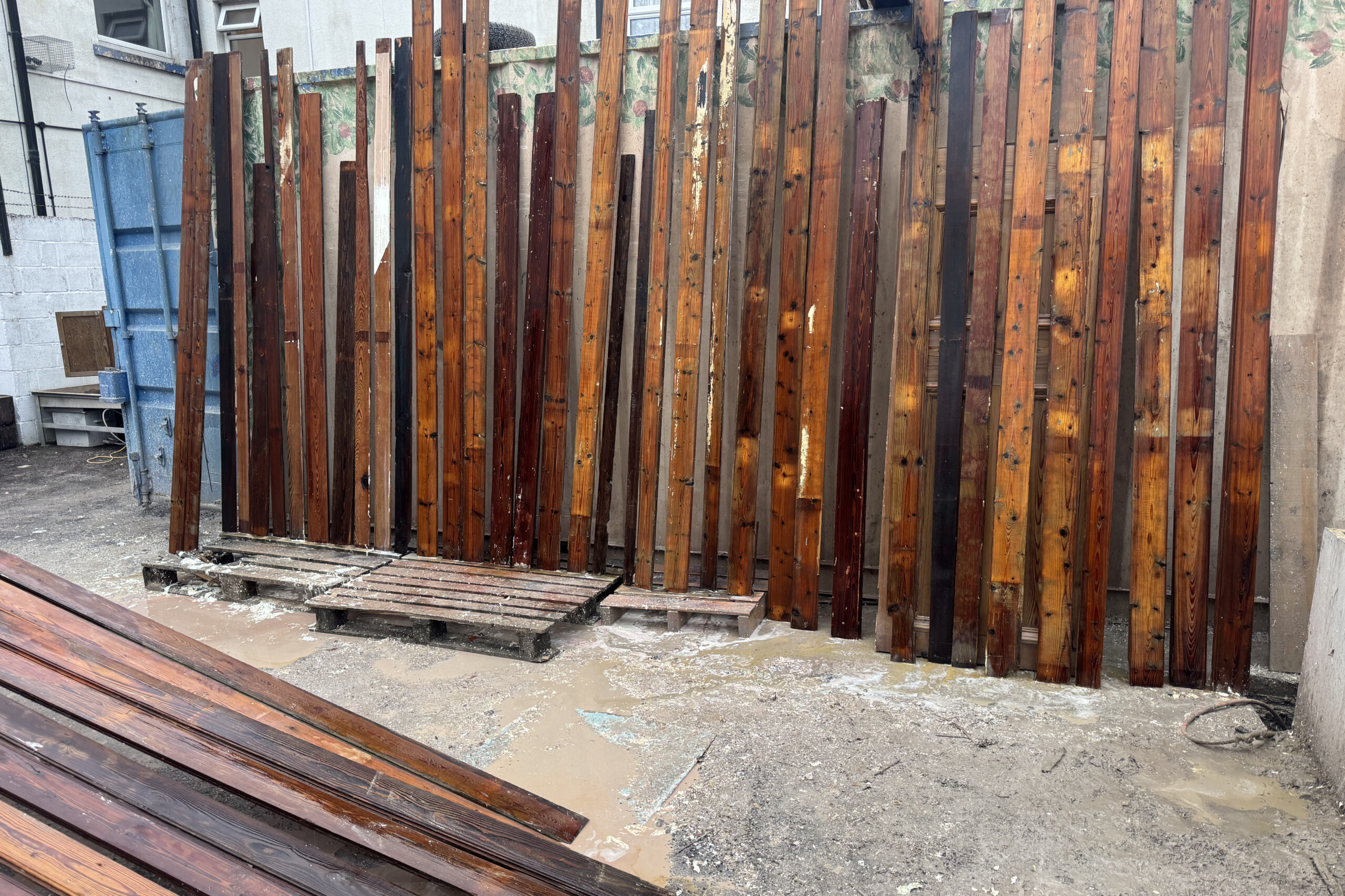 Large batch of heritage tongue and groove boards stripped