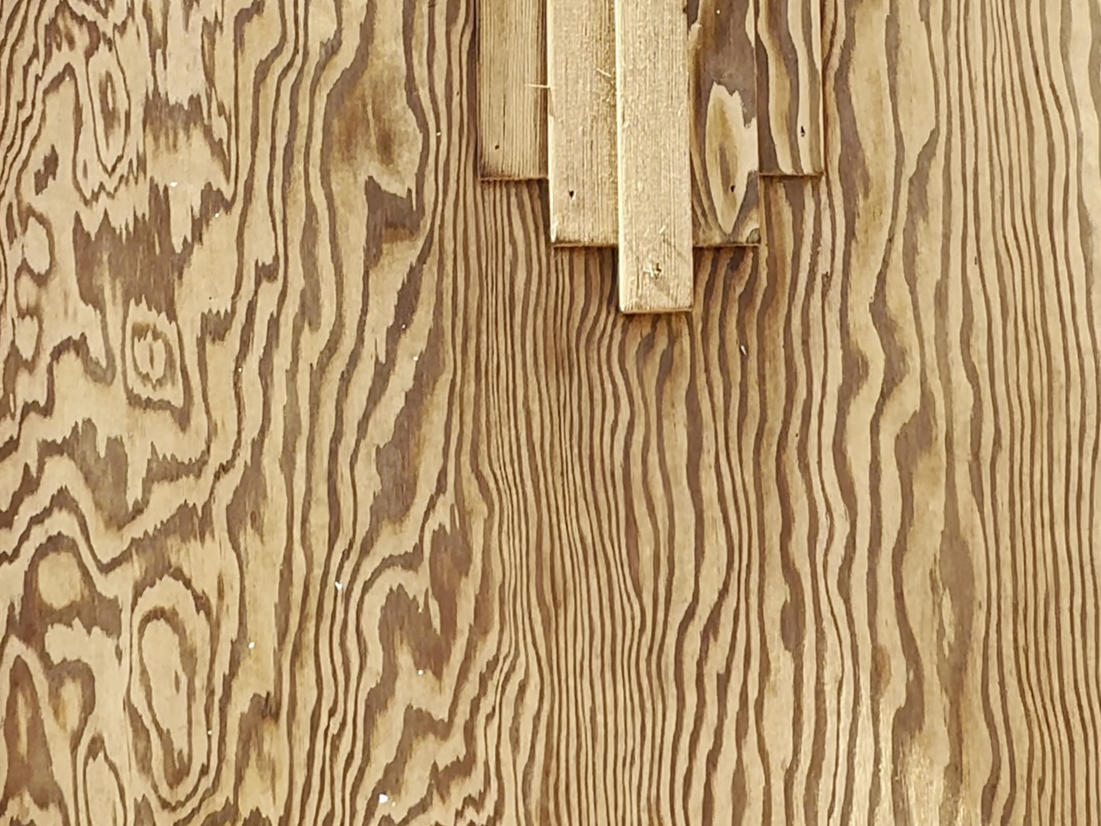 Detail of stripped pine door grain
